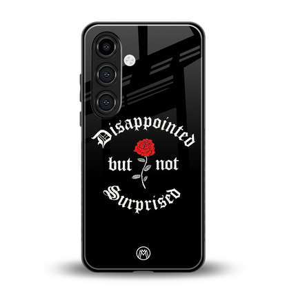 disappointed but not surprised back phone cover | glass case for samsung galaxy s24 fe
