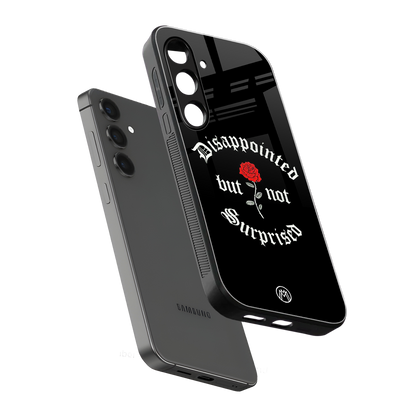 disappointed but not surprised back phone cover | glass case for samsung galaxy s24 fe