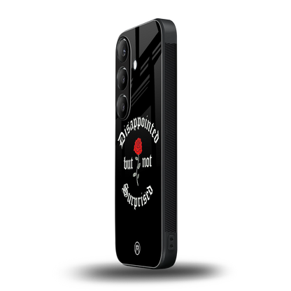 disappointed but not surprised back phone cover | glass case for samsung galaxy s23 plus