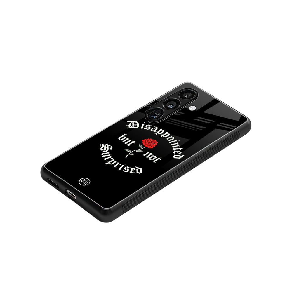 disappointed but not surprised back phone cover | glass case for samsung galaxy s24