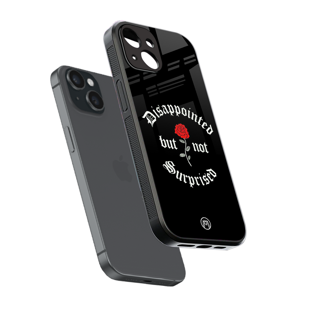 disappointed but not surprised back phone cover | glass case for iphone 15