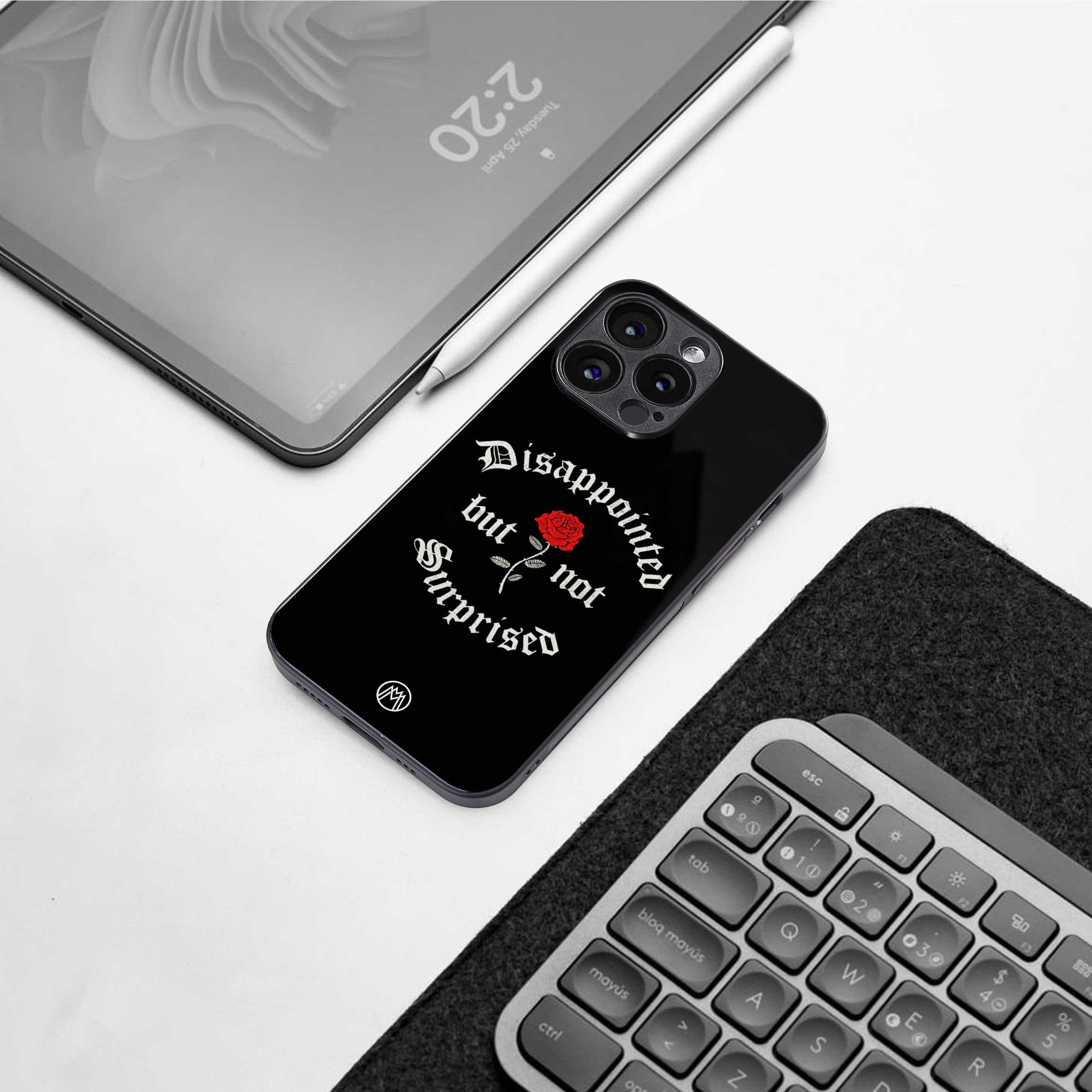 disappointed but not surprised back phone cover | glass case for samsung galaxy s23 ultra