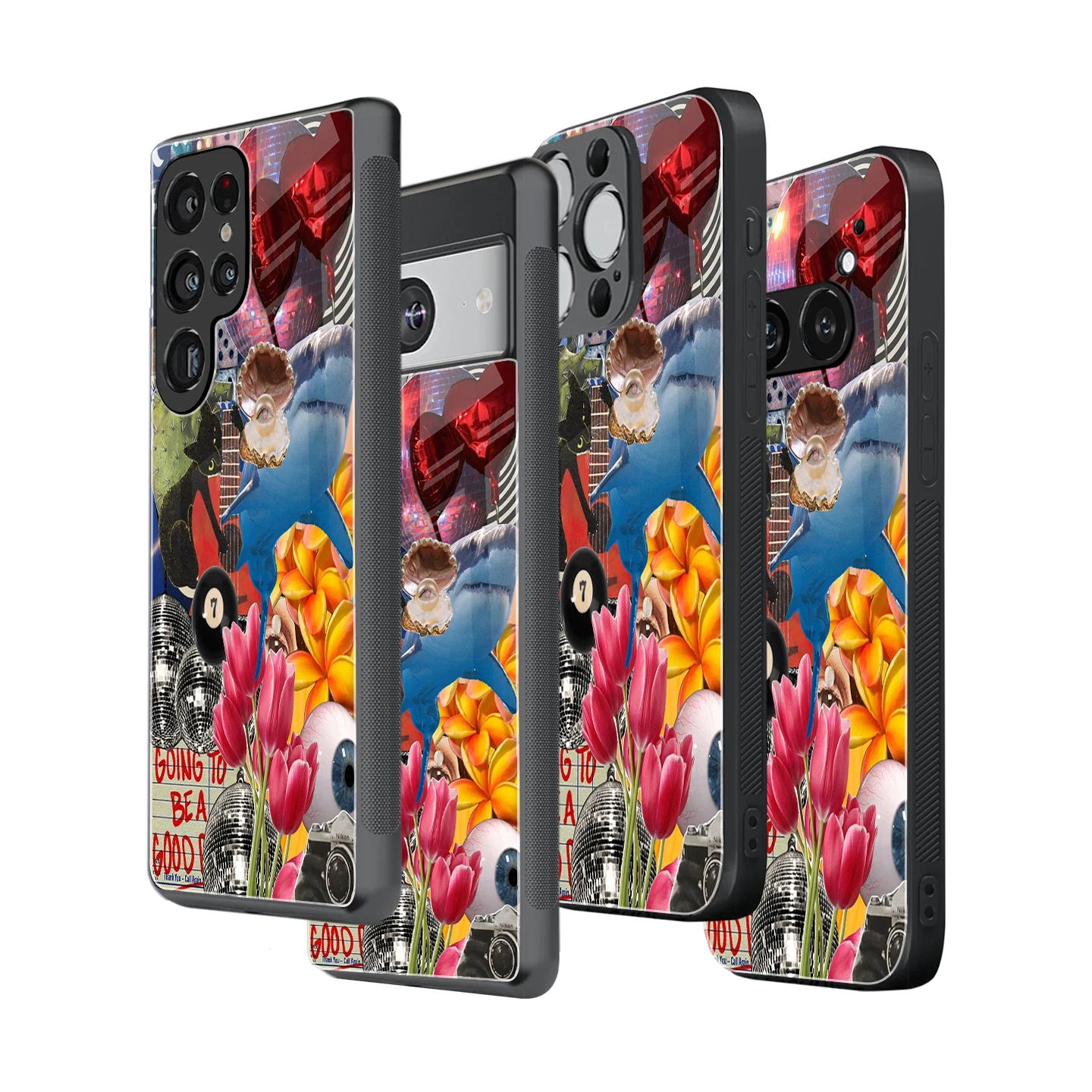 Stylish Glass Back Case for All Smartphones iPhone, Samsung, OnePlus, Pixel, Redmi, Oppo, Vivo, Motorola