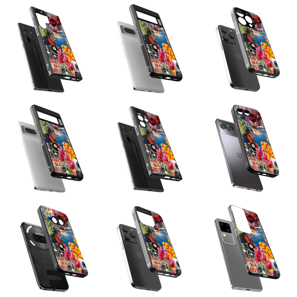 Durable Glass Back Mobile Case for iPhone, Samsung, OnePlus, Google Pixel, Redmi, Vivo, Oppo