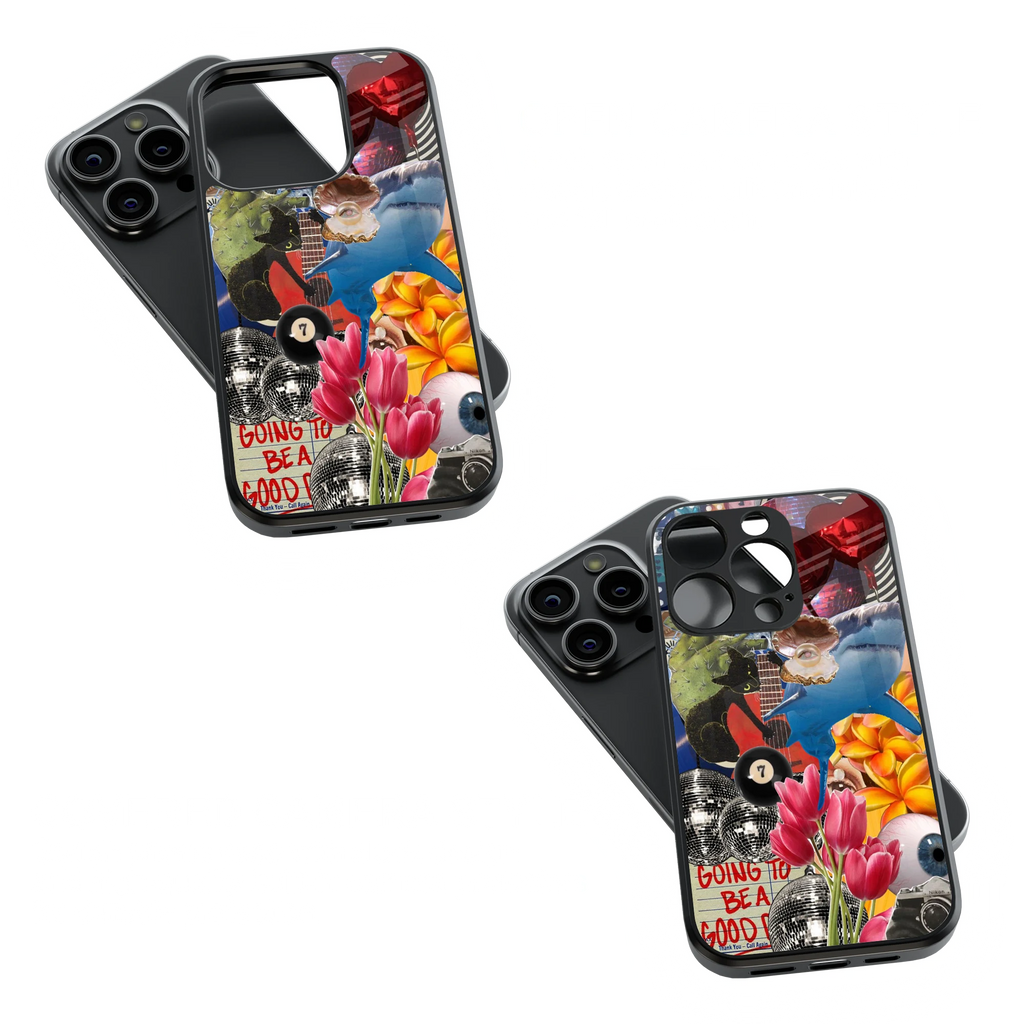 Trendy Glass Back Mobile Case for iPhone, Samsung, Redmi, OnePlus, Google Pixel, Motorola