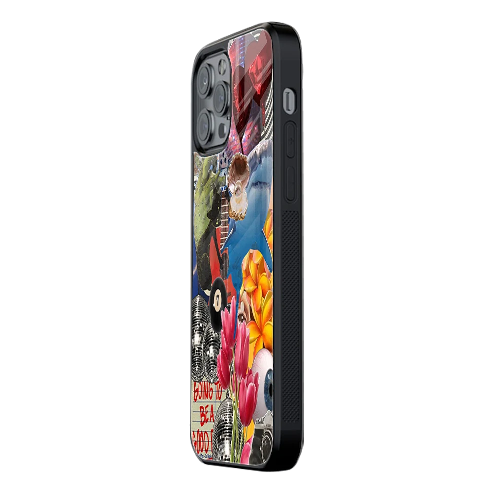 Slim Glass Back Phone Case for Multiple Brands iPhone, Samsung, Redmi, OnePlus, Oppo, Vivo