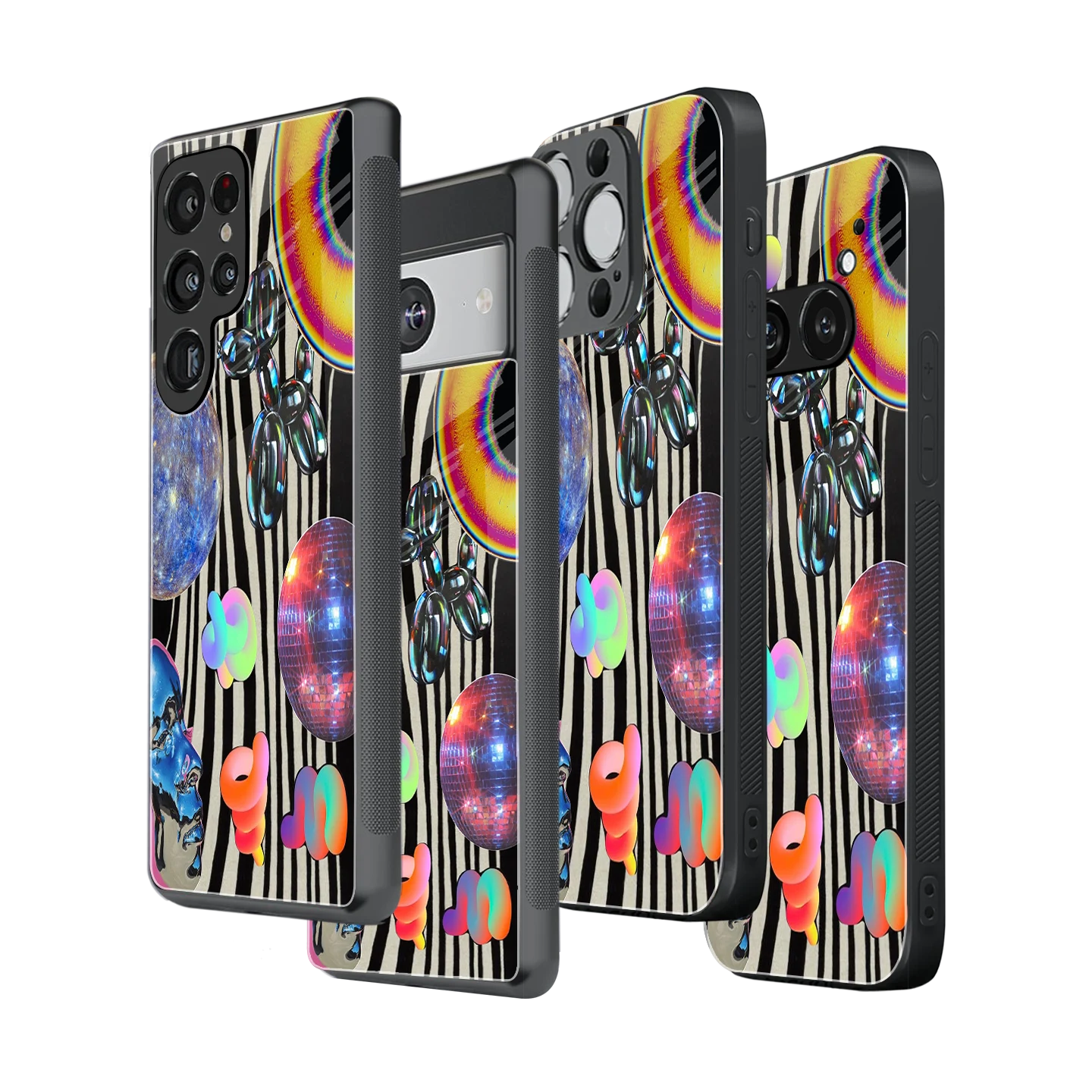 Stylish Glass Back Case for All Smartphones iPhone, Samsung, OnePlus, Pixel, Redmi, Oppo, Vivo, Motorola