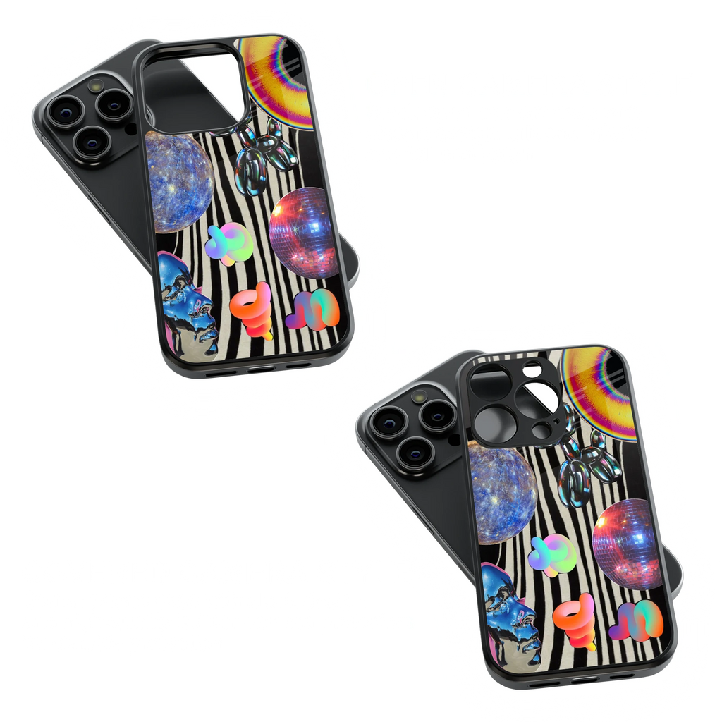Trendy Glass Back Mobile Case for iPhone, Samsung, Redmi, OnePlus, Google Pixel, Motorola