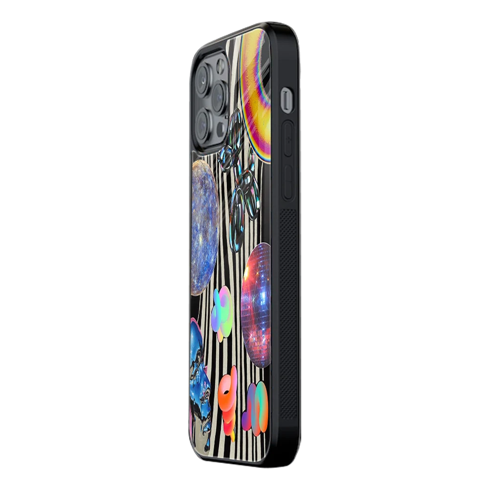 Slim Glass Back Phone Case for Multiple Brands iPhone, Samsung, Redmi, OnePlus, Oppo, Vivo