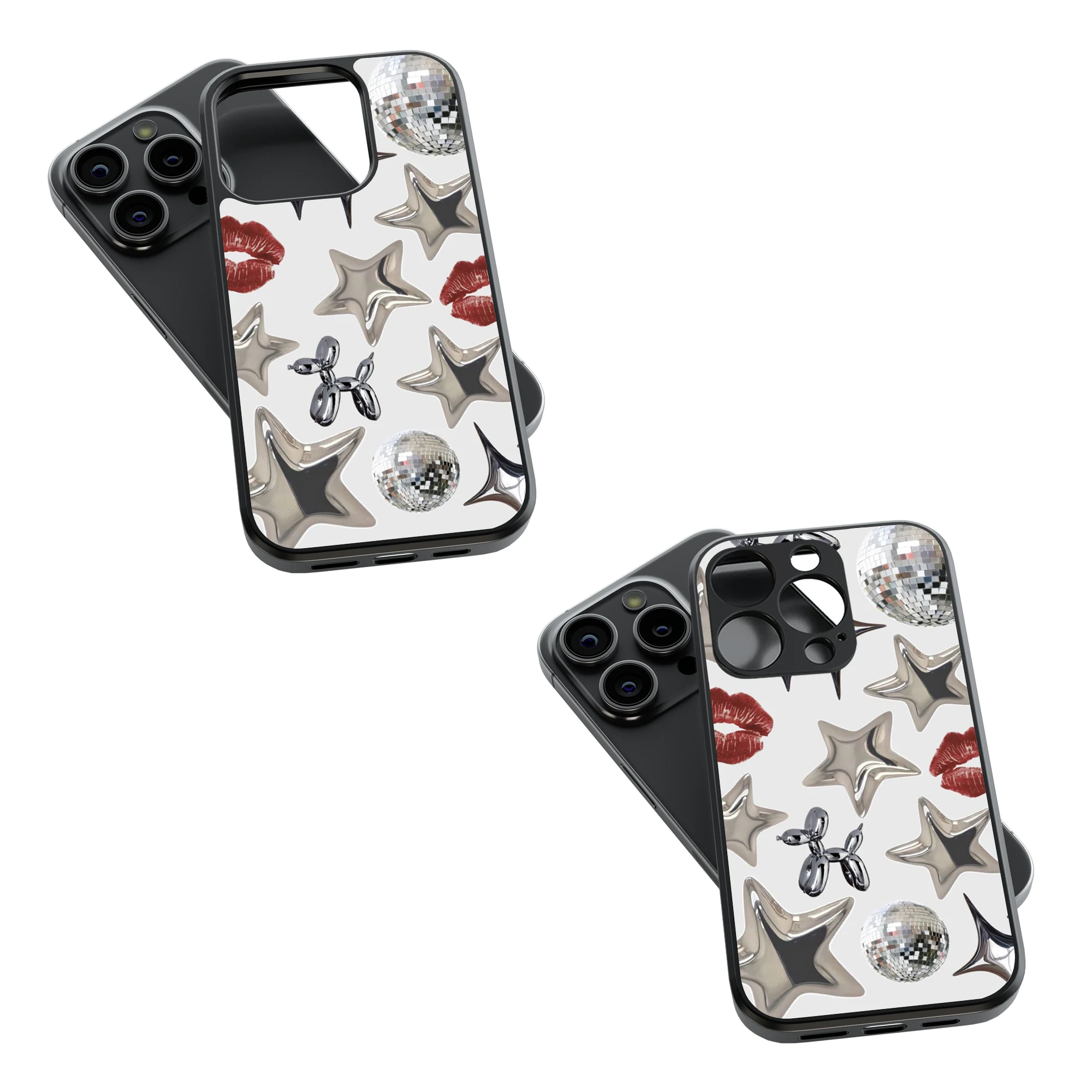 Trendy Glass Back Mobile Case for iPhone, Samsung, Redmi, OnePlus, Google Pixel, Motorola