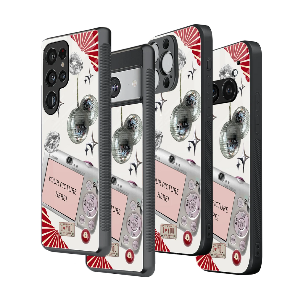 Polaroid Personalised Glass Phone Case