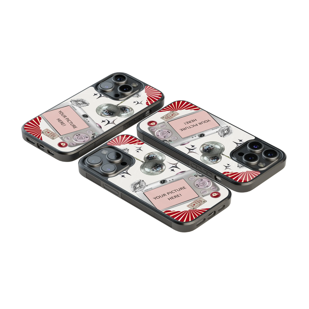Polaroid Personalised Glass Phone Case