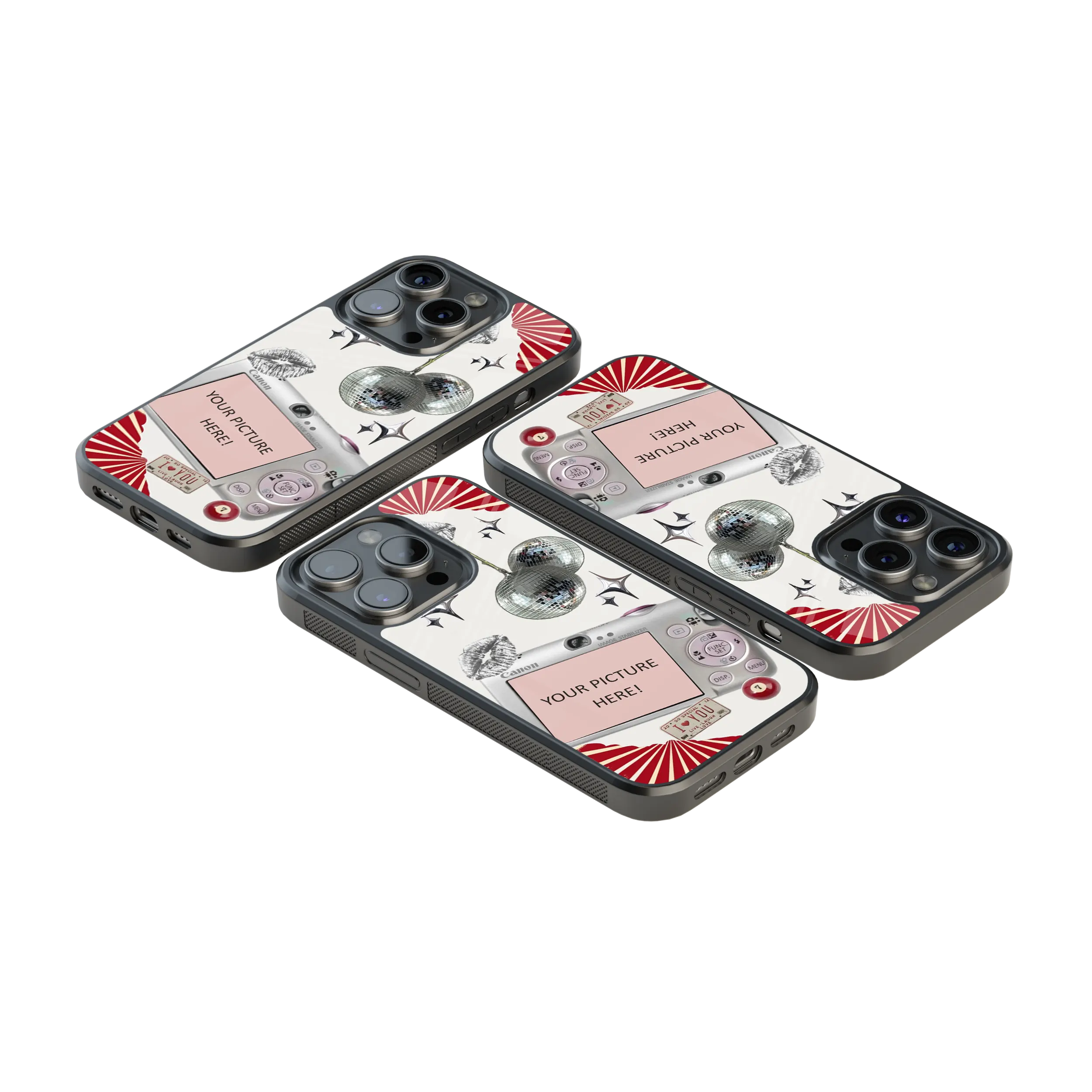 Polaroid Personalised Glass Phone Case