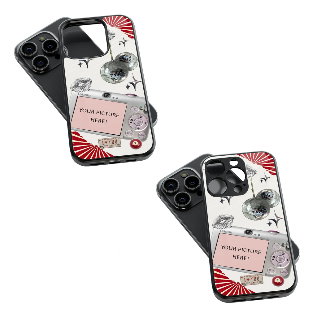 Polaroid Personalised Glass Phone Case