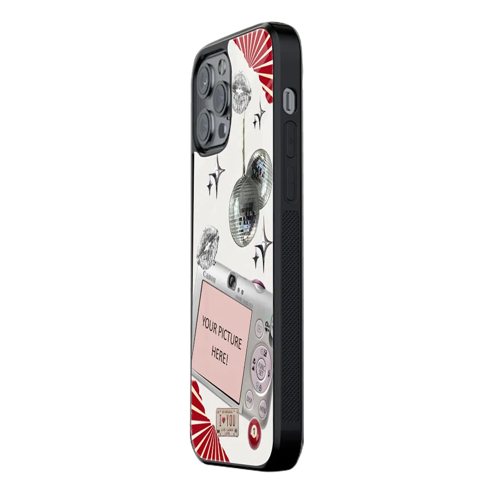 Polaroid Personalised Glass Phone Case