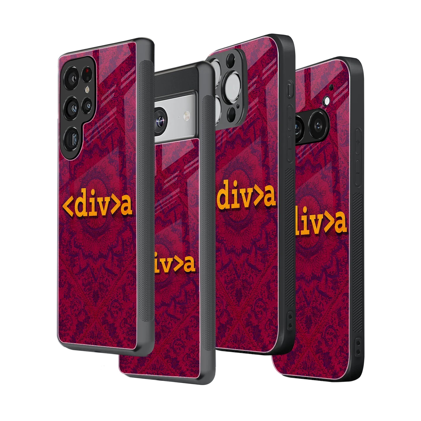Stylish Glass Back Case for All Smartphones iPhone, Samsung, OnePlus, Pixel, Redmi, Oppo, Vivo, Motorola