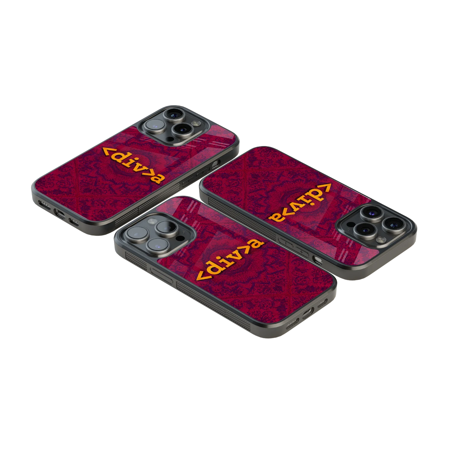 Luxury Glass Back Mobile Cover for iPhone, Samsung Galaxy, OnePlus, Pixel, Redmi & More