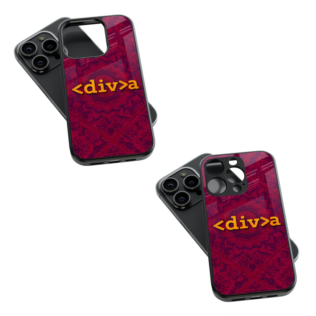 Trendy Glass Back Mobile Case for iPhone, Samsung, Redmi, OnePlus, Google Pixel, Motorola