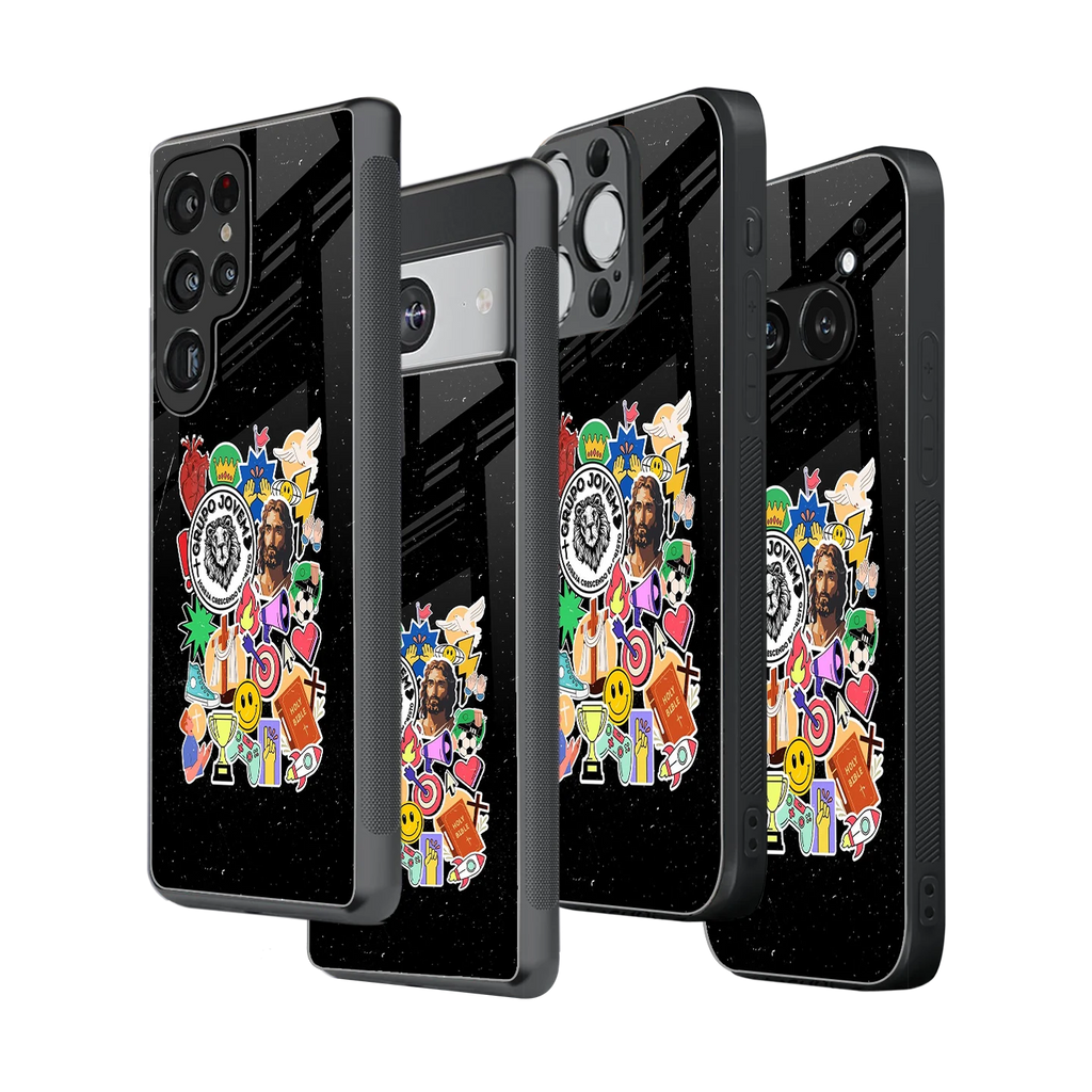 Stylish Glass Back Case for All Smartphones iPhone, Samsung, OnePlus, Pixel, Redmi, Oppo, Vivo, Motorola