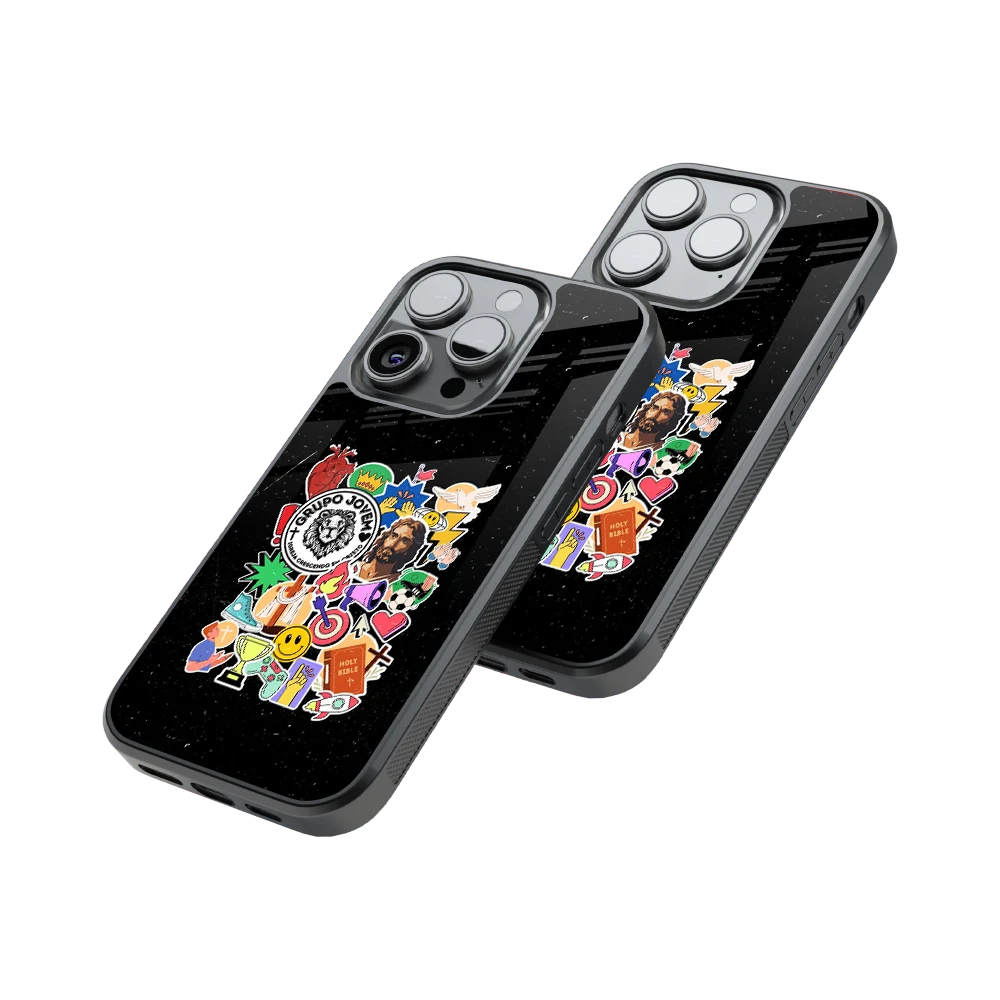 Protective Glass Back Phone Case Compatible with iPhone, Samsung, OnePlus, Pixel & More