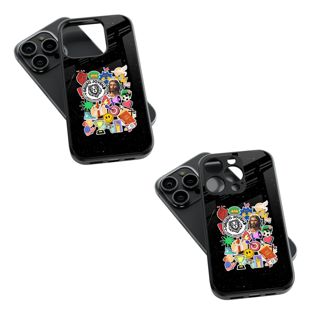 Trendy Glass Back Mobile Case for iPhone, Samsung, Redmi, OnePlus, Google Pixel, Motorola
