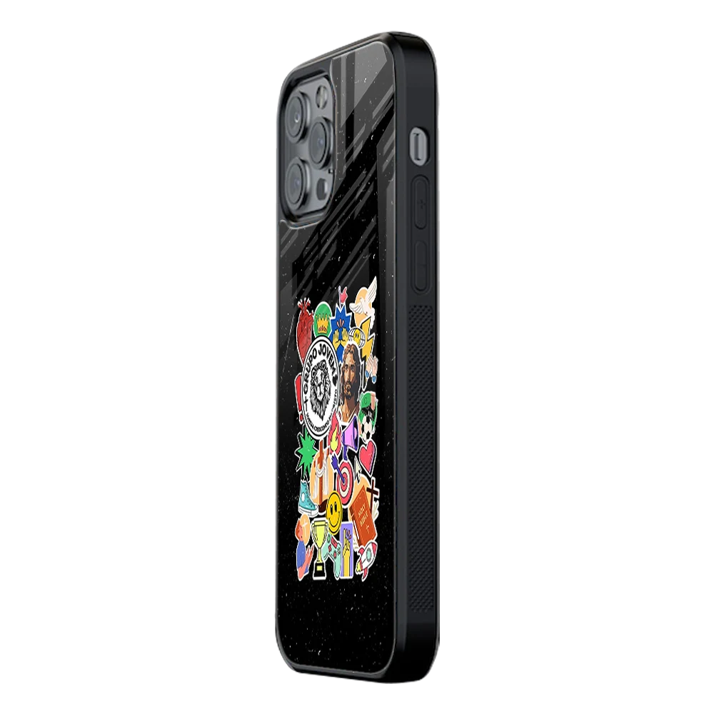 Slim Glass Back Phone Case for Multiple Brands iPhone, Samsung, Redmi, OnePlus, Oppo, Vivo