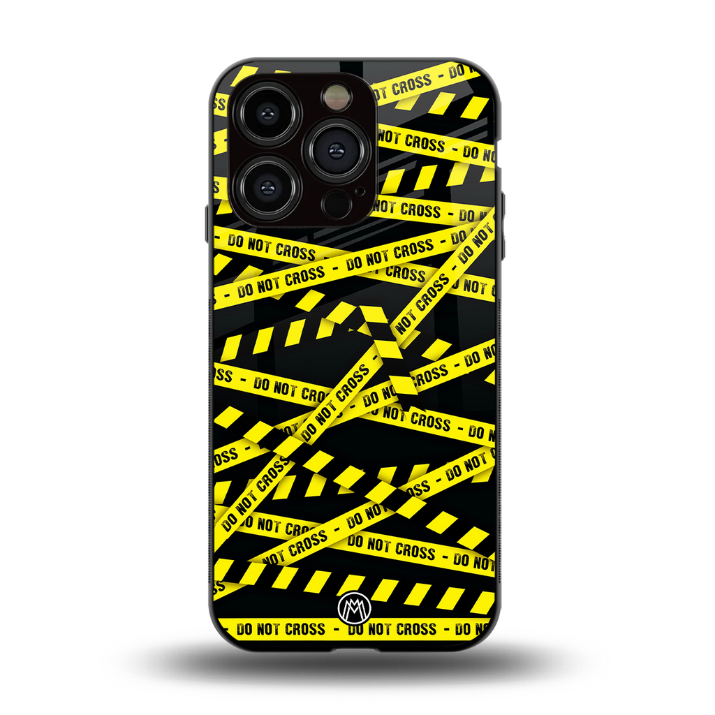 do not cross warning back phone cover | glass case for iphone 13 pro