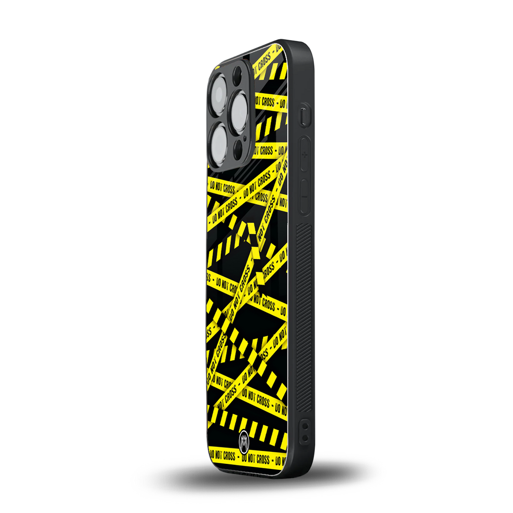 do not cross warning back phone cover | glass case for iphone 13 pro
