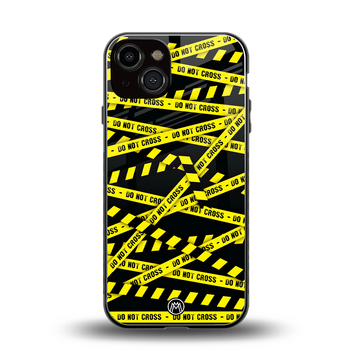 do not cross warning back phone cover | glass case for iphone 13