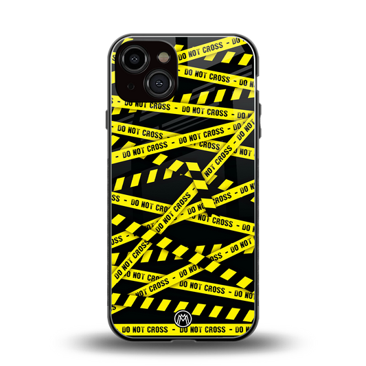 do not cross warning back phone cover | glass case for iphone 13
