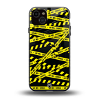 do not cross warning back phone cover | glass case for iphone 15 plus
