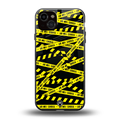 do not cross warning back phone cover | glass case for iphone 14 plus