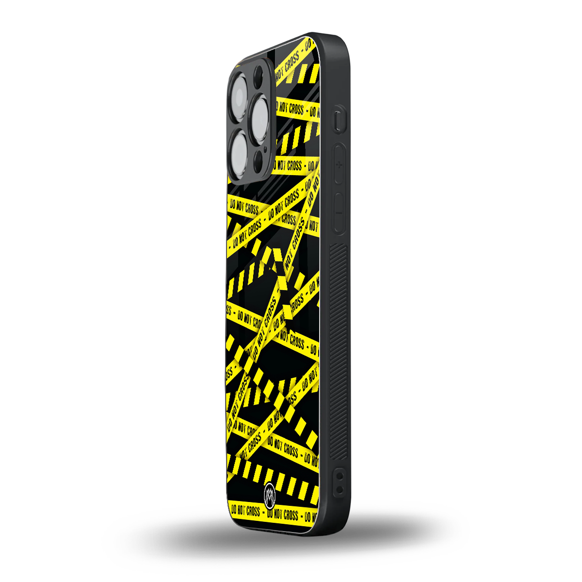 do not cross warning back phone cover | glass case for iphone 15 pro max