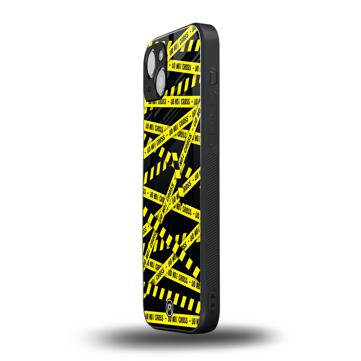 do not cross warning back phone cover | glass case for iphone 15