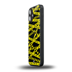 do not cross warning back phone cover | glass case for iphone 16 plus