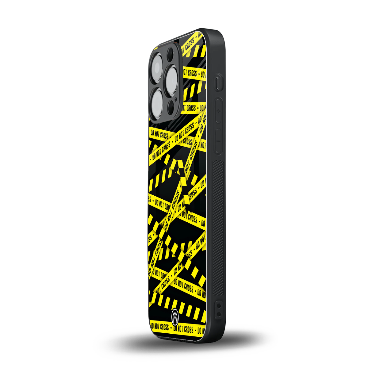 do not cross warning back phone cover | glass case for iphone 16 pro