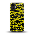 do not cross warning back phone cover | glass case for iphone 16