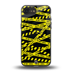 do not cross warning back phone cover | glass case for iphone 16e