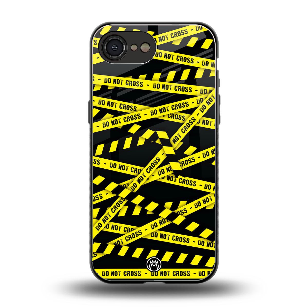 do not cross warning back phone cover | glass case for iphone 16e