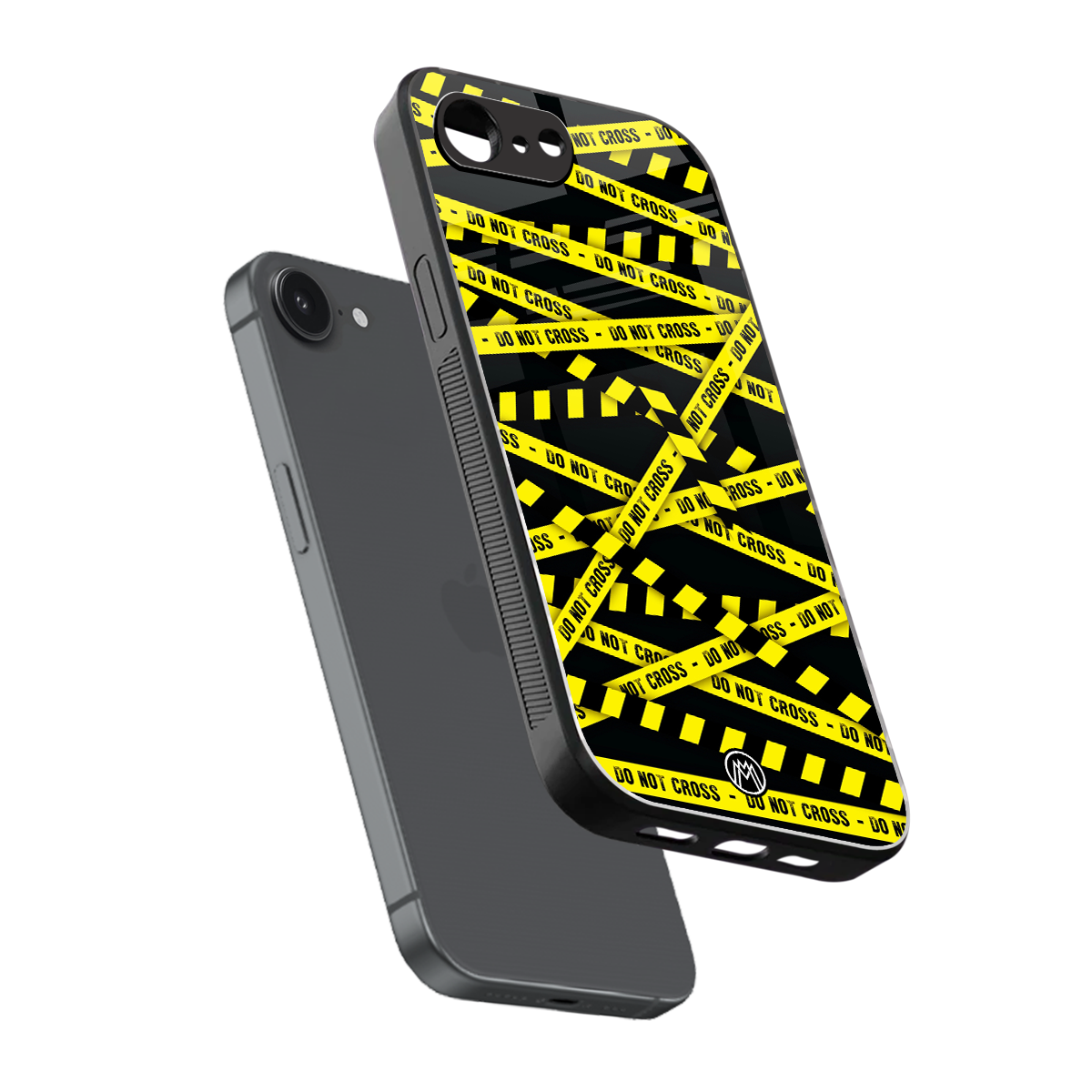 do not cross warning back phone cover | glass case for iphone 16e