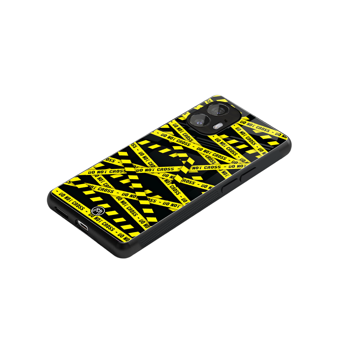 do not cross warning back phone cover | glass case for nothing phone 2