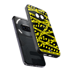 do not cross warning back phone cover | glass case for nothing phone 2a