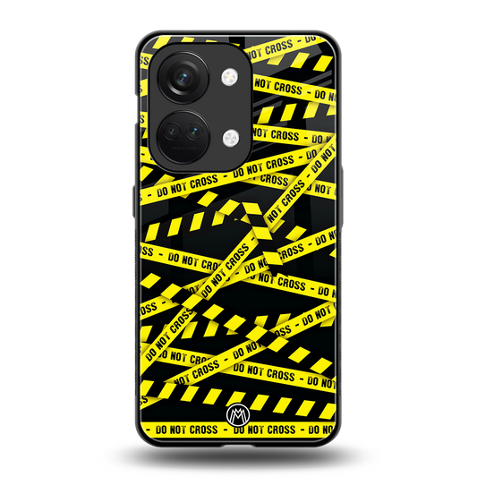 do not cross warning back phone cover | glass case for oneplus nord 3