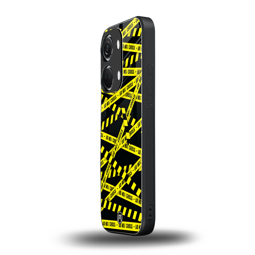 do not cross warning back phone cover | glass case for oneplus nord 3