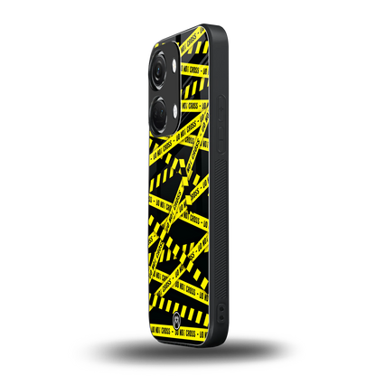 do not cross warning back phone cover | glass case for oneplus nord 3