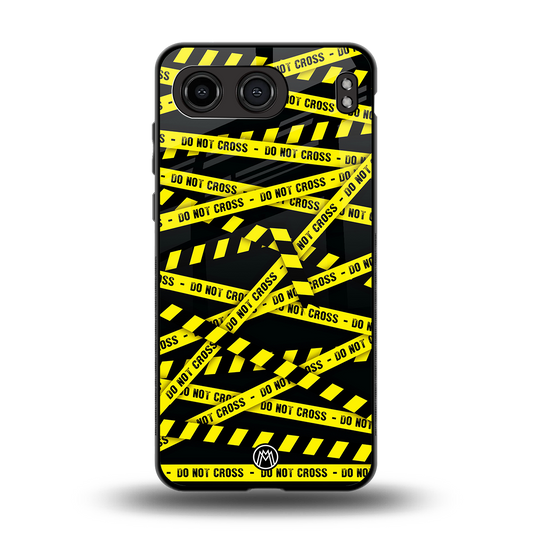 do not cross warning back phone cover | glass case for oneplus nord 4