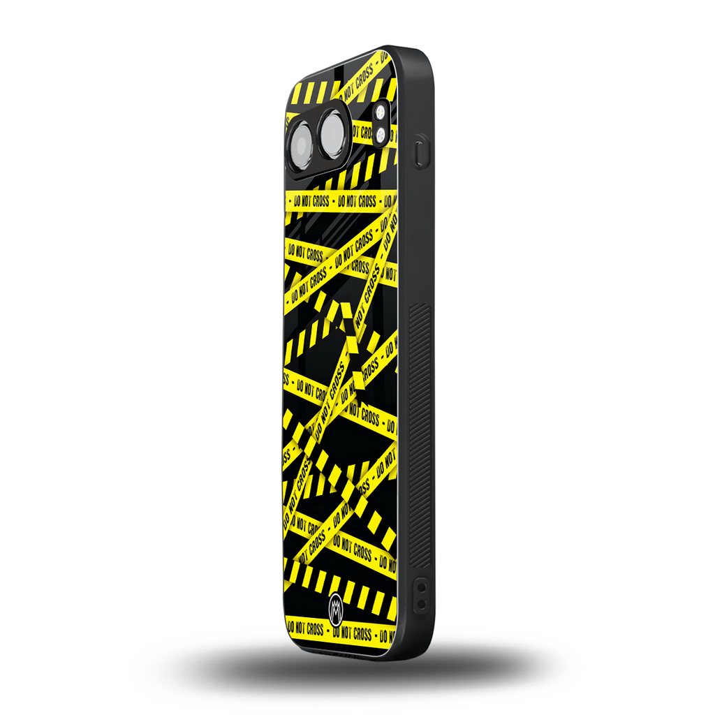 do not cross warning back phone cover | glass case for oneplus nord 4