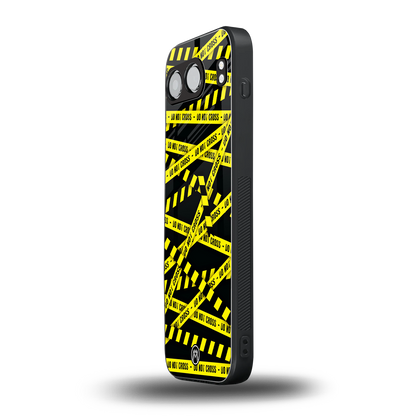 do not cross warning back phone cover | glass case for oneplus nord 4
