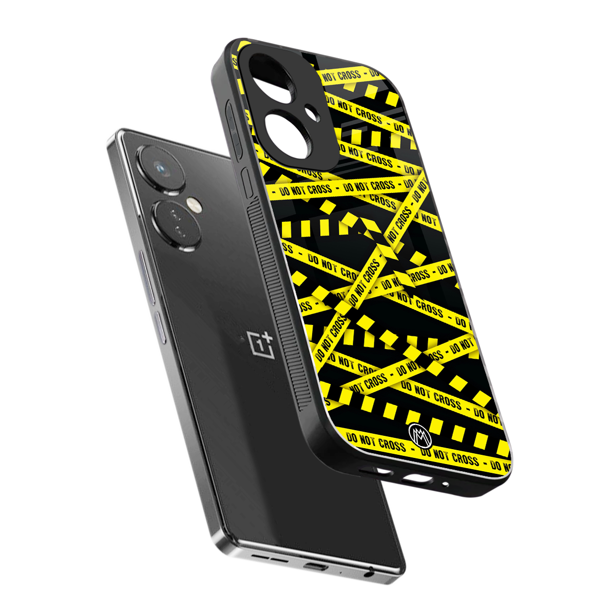 do not cross warning back phone cover | glass case for oneplus nord ce 3