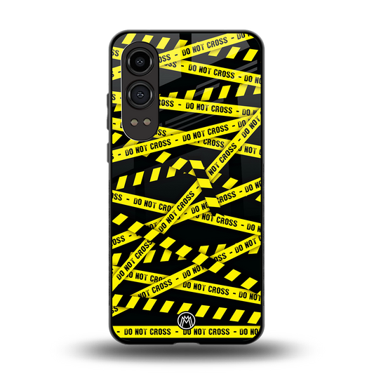 do not cross warning back phone cover | glass case for oneplus nord ce 4 lite